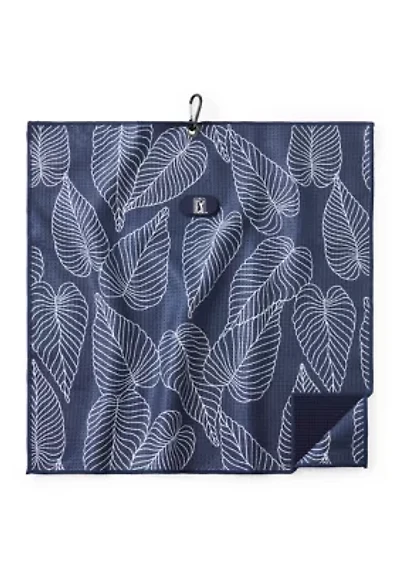 Waffle Magnet Golf Towel with Groove Cleaner Tool