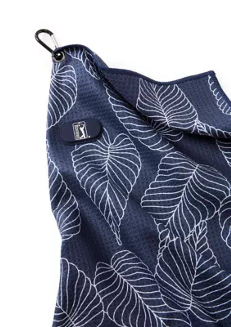 Waffle Magnet Golf Towel with Groove Cleaner Tool