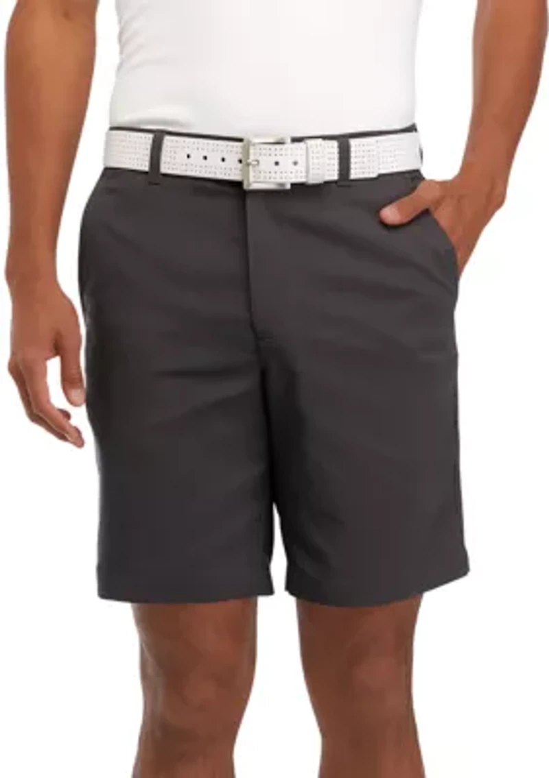 Flat Front Oxford Golf Shorts