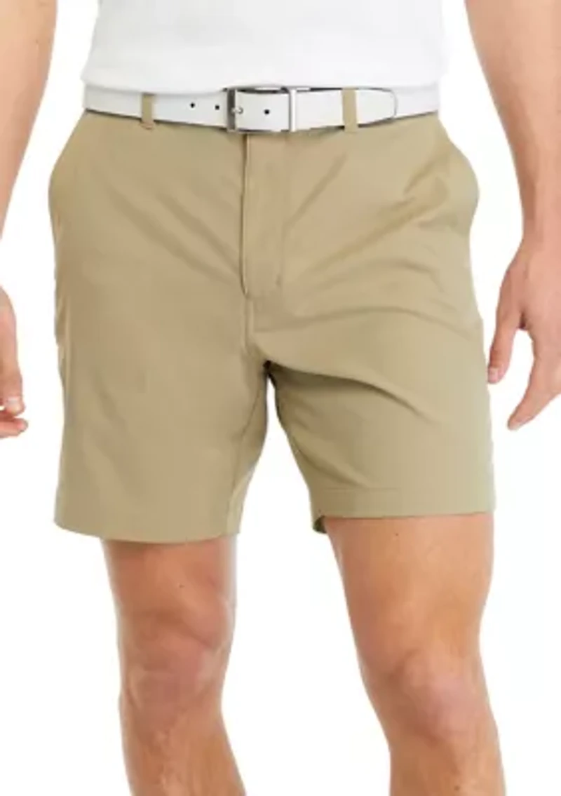 Men's 7" Flat Front Golf Shorts with Active Waistband