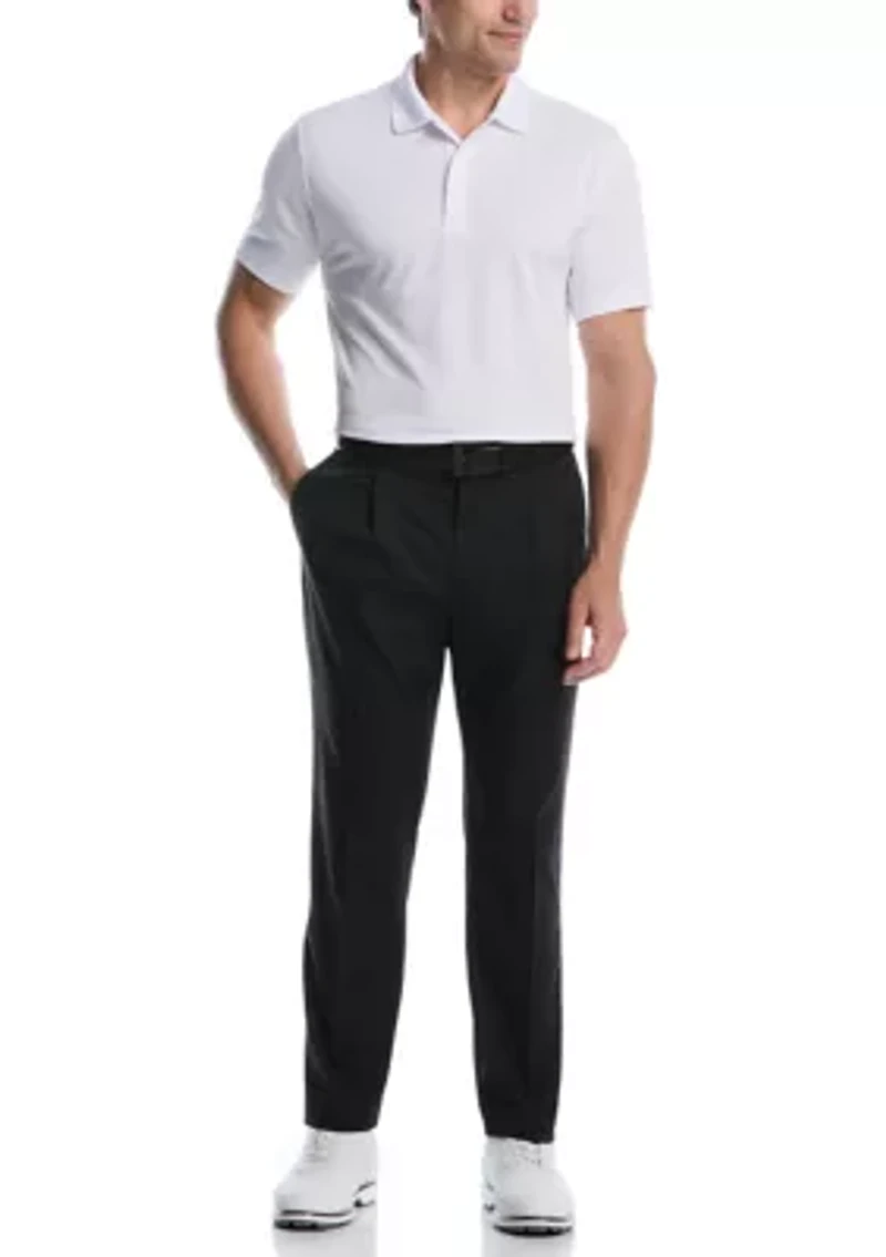 Men's Active Waistband Pleated Performance Golf Pant