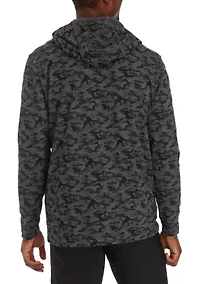 Men's Luxe Water-Repellent Touch Camo Print Hoodie