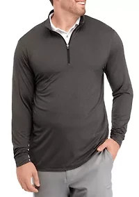 Big & Tall Long Sleeve Sunshade 1/4 Zip Shirt
