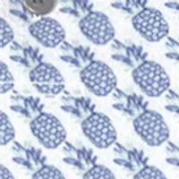 Men's Pineapple Print Short Sleeve Golf Polo Shirt