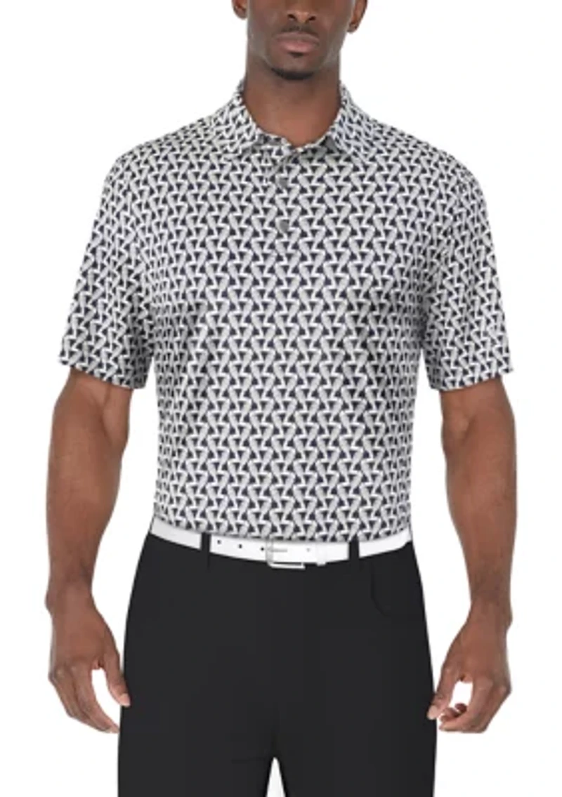 Men's Toucan Print Short Sleeve Golf Polo Shirt