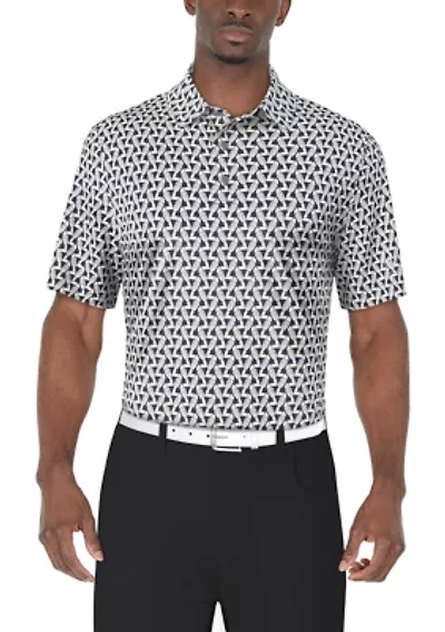 Men's Toucan Print Short Sleeve Golf Polo Shirt