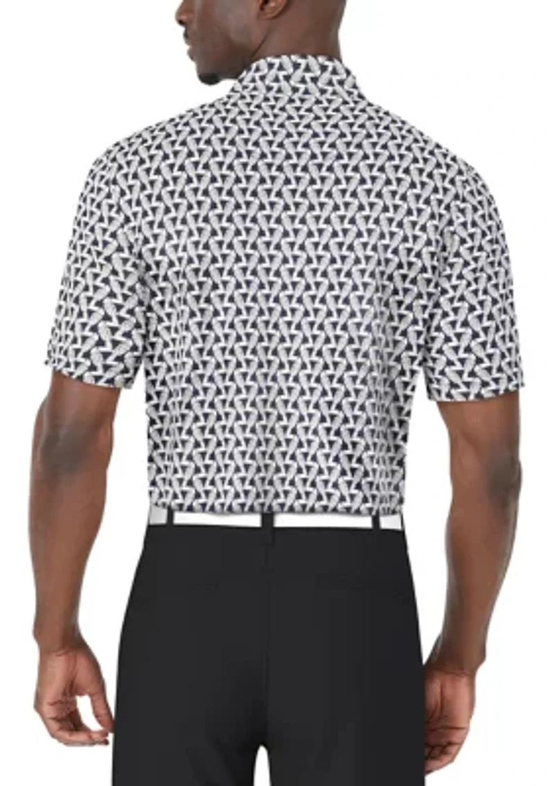Men's Toucan Print Short Sleeve Golf Polo Shirt
