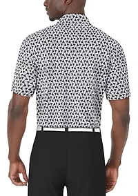 Men's Toucan Print Short Sleeve Golf Polo Shirt