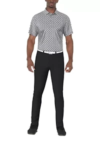 Men's Toucan Print Short Sleeve Golf Polo Shirt