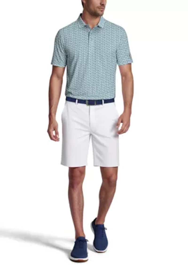 Men's All Over Energized Geo Print Short Sleeve Golf Polo Shirt