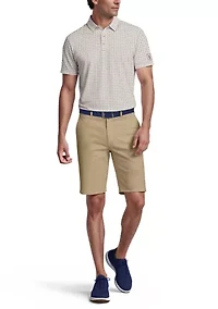 Men's Geometric Cocktail Print Short Sleeve Golf Polo Shirt