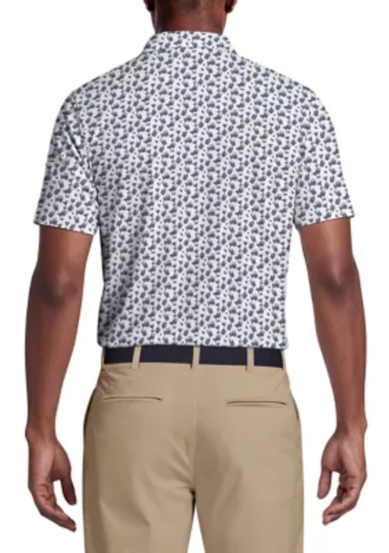 Men's All Over Ombre Cocktail Print Short Sleeve Golf Polo Shirt