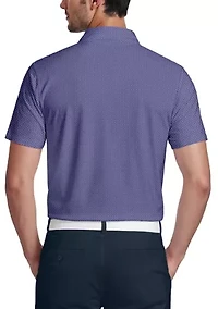 Men's Essential Geo Print Short Sleeve Golf Polo Shirt