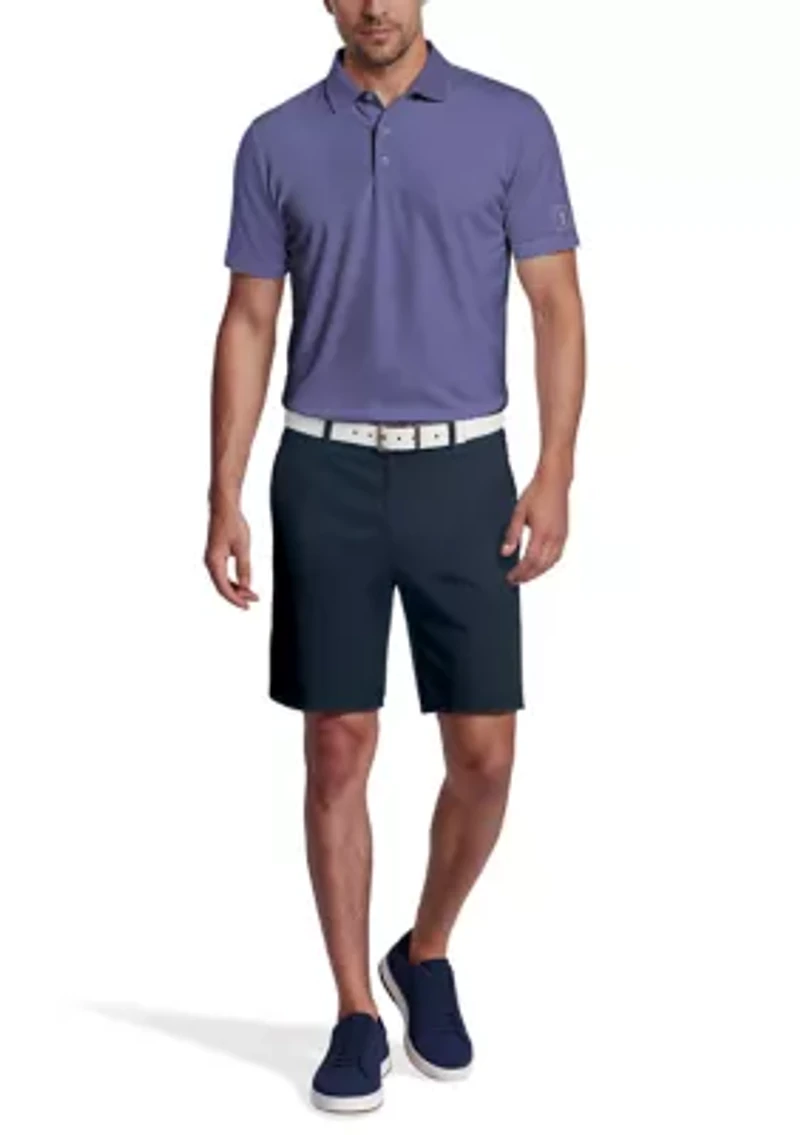 Men's Essential Geo Print Short Sleeve Golf Polo Shirt
