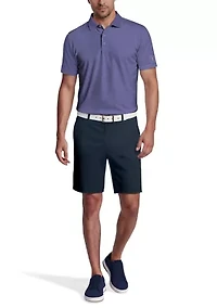 Men's Essential Geo Print Short Sleeve Golf Polo Shirt
