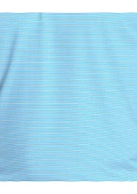 Men's Cooling Stripe Short Sleeve Golf Polo Shirt