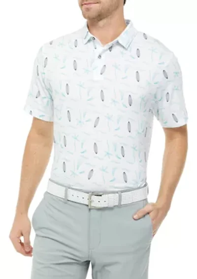 Vacation Print Polo Shirt