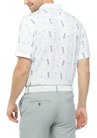 Vacation Print Polo Shirt