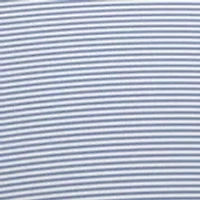 Long Sleeve Feeder Stripe Mock Neck Golf Shirt