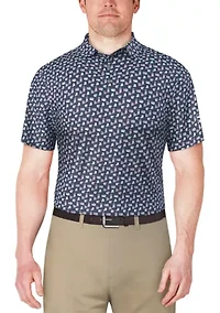 Short Sleeve Refreshments Printed Polo Shirt