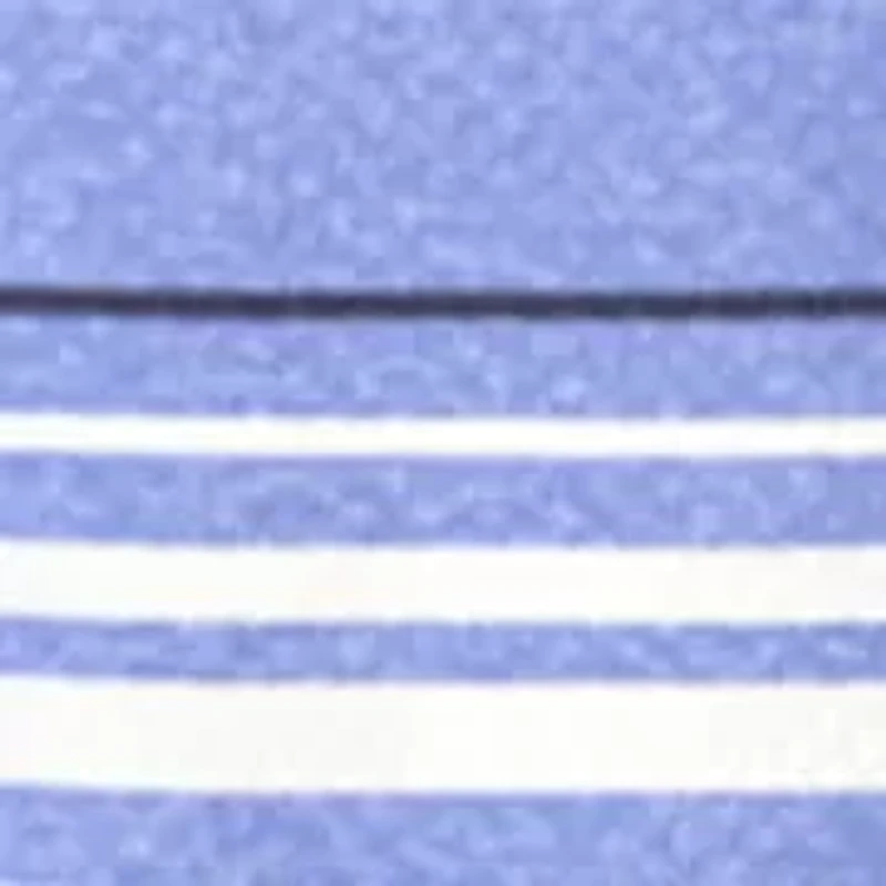 Men's Short Sleeve Allover Stripe Printed Polo Shirt