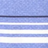 Men's Short Sleeve Allover Stripe Printed Polo Shirt