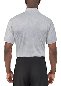 Men's Short Sleeve Geo Printed Golf Polo Shirt