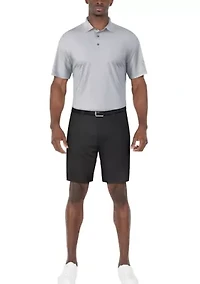 Men's Short Sleeve Geo Printed Golf Polo Shirt