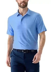 Short Sleeve Jasper Airflux Polo Shirt with Self Collar