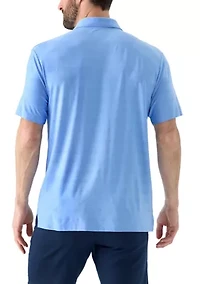 Short Sleeve Jasper Airflux Polo Shirt with Self Collar