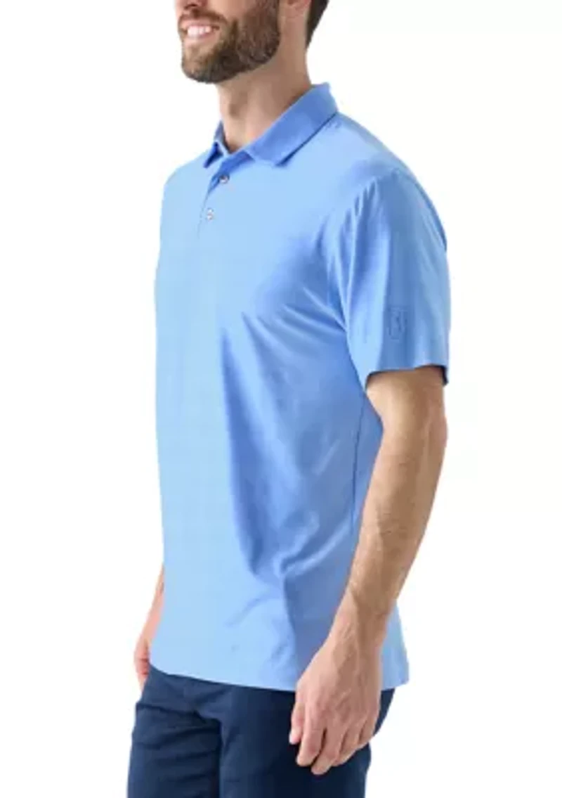 Short Sleeve Jasper Airflux Polo Shirt with Self Collar