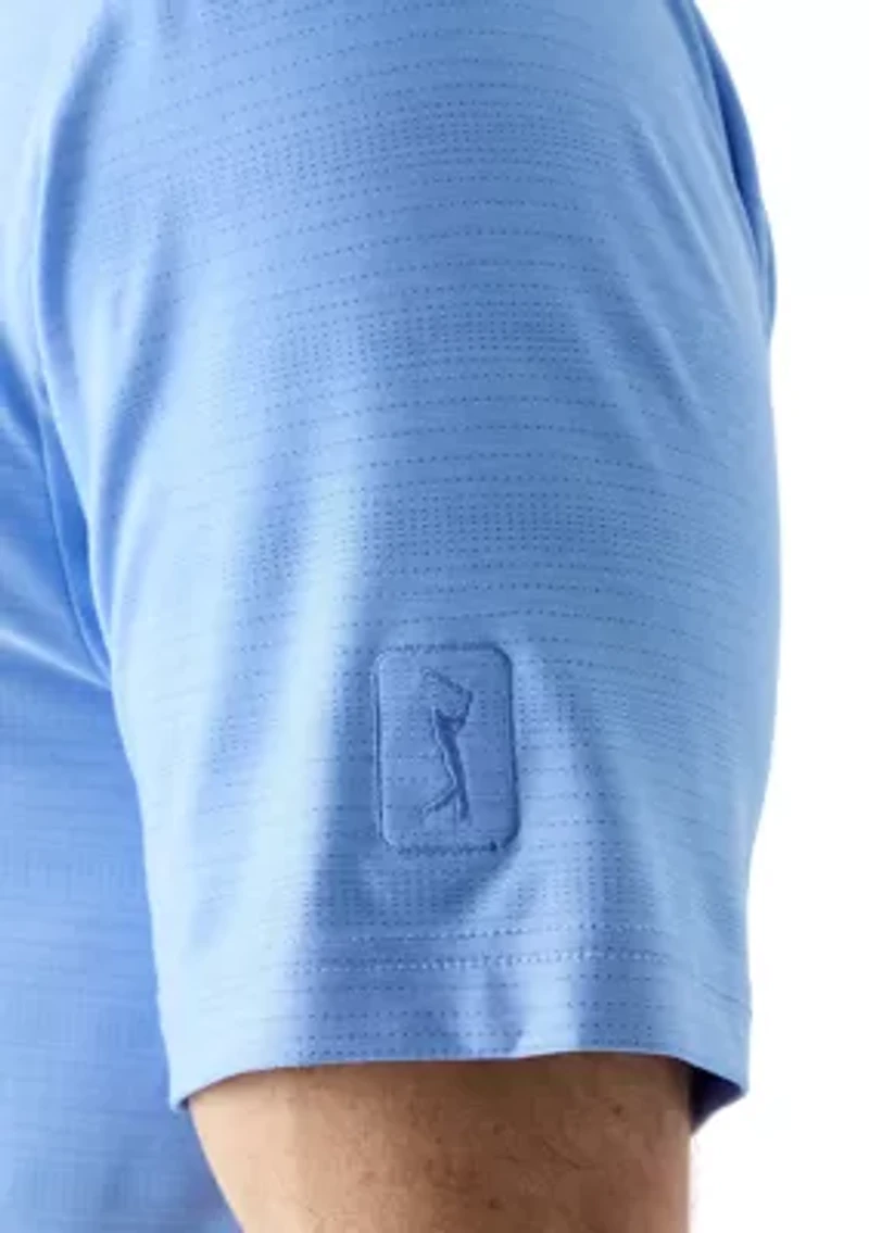 Short Sleeve Jasper Airflux Polo Shirt with Self Collar