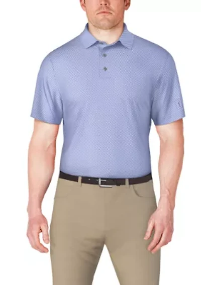 Men's Micro Geo Printed Polo Shirt