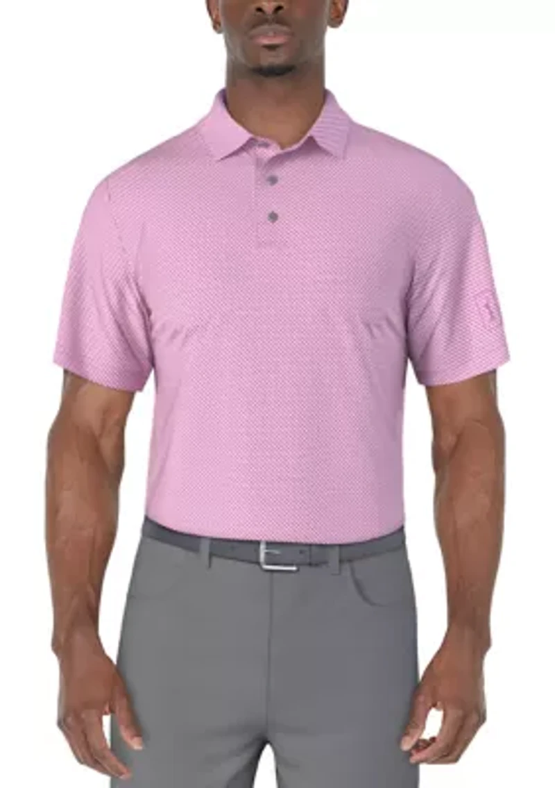 Men's Micro Geo Printed Polo Shirt