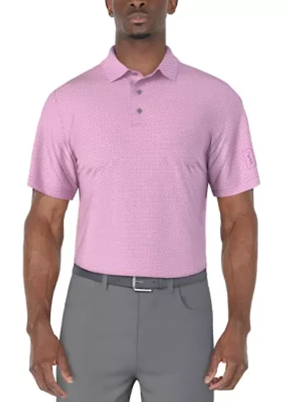 Men's Micro Geo Printed Polo Shirt