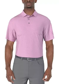 Men's Micro Geo Printed Polo Shirt