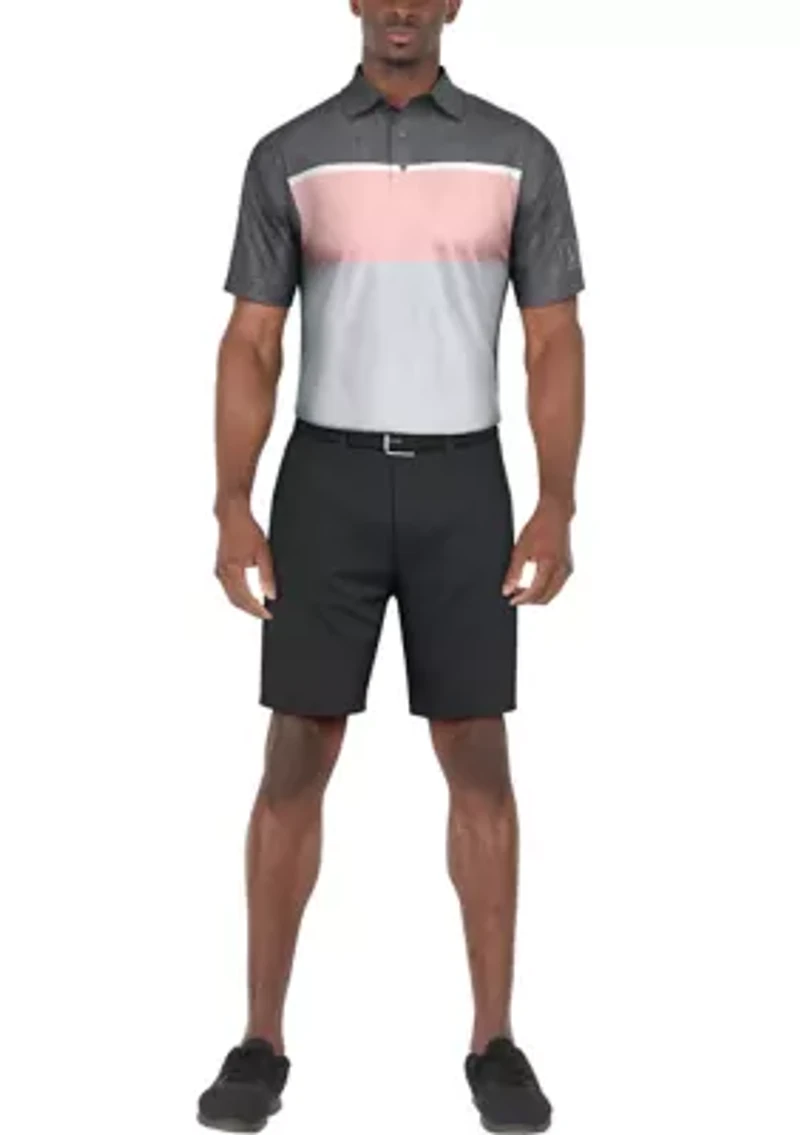 Color Block Short Sleeve Golf Polo Shirt