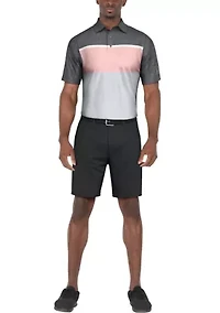 Color Block Short Sleeve Golf Polo Shirt
