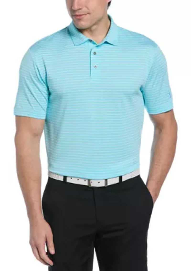 Men's Heather Feeder Stripe Polo Shirt