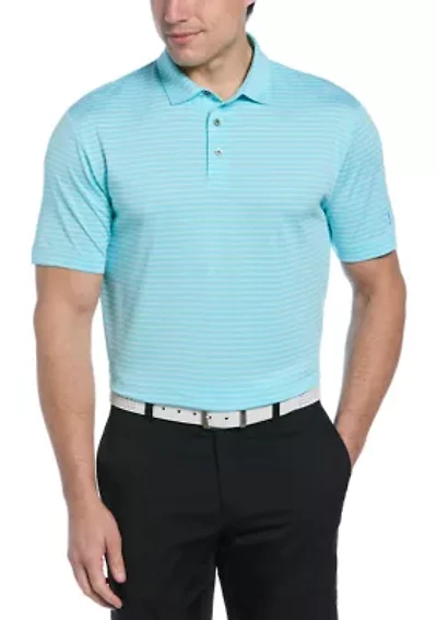 Men's Heather Feeder Stripe Polo Shirt