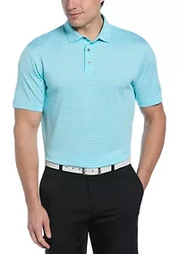 Men's Heather Feeder Stripe Polo Shirt