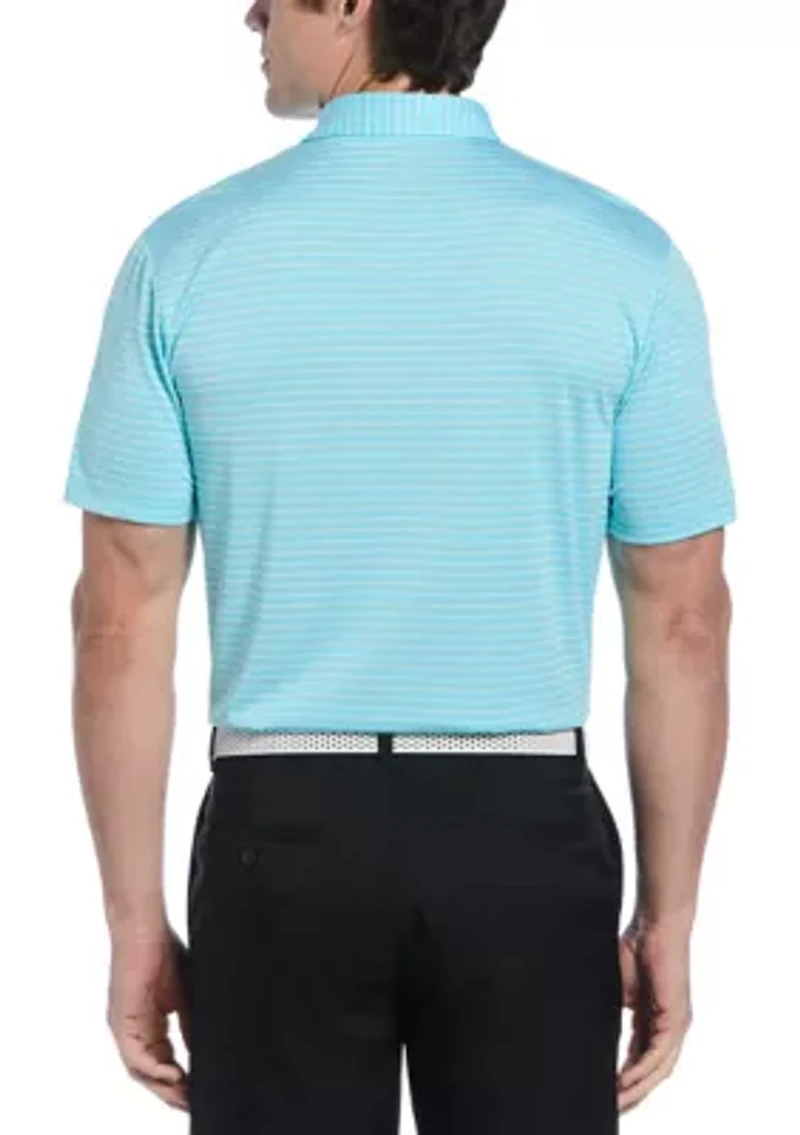 Men's Heather Feeder Stripe Polo Shirt