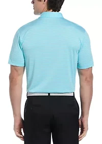 Men's Heather Feeder Stripe Polo Shirt