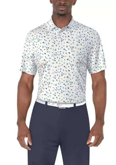 Men's Geo Printed Polo Shirt