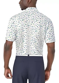 Men's Geo Printed Polo Shirt