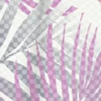 Men's Short Sleeve Ombre Tropical Printed Polo Shirt