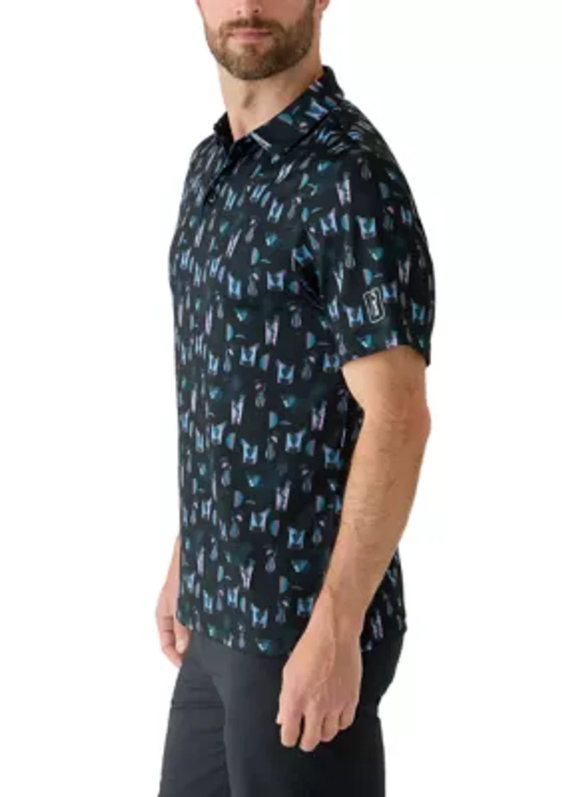 Men's Short Sleeve Layered Cocktail Shirt