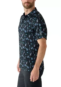 Men's Short Sleeve Layered Cocktail Shirt