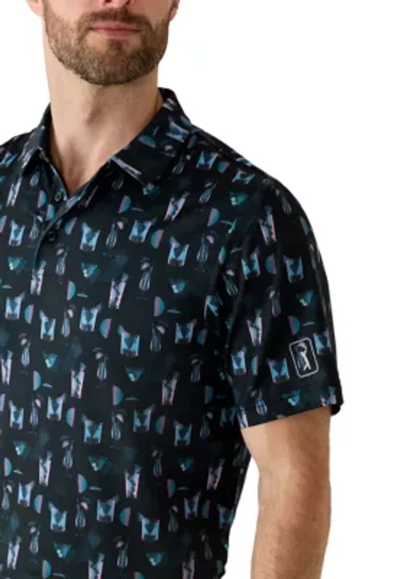 Men's Short Sleeve Layered Cocktail Shirt