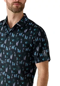 Men's Short Sleeve Layered Cocktail Shirt